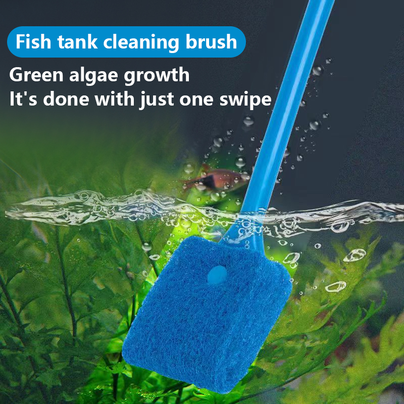 Marine Aquarium Glass Cleaner - Sikat Pembersih Tanaman Akuarium, Spons Pengikis