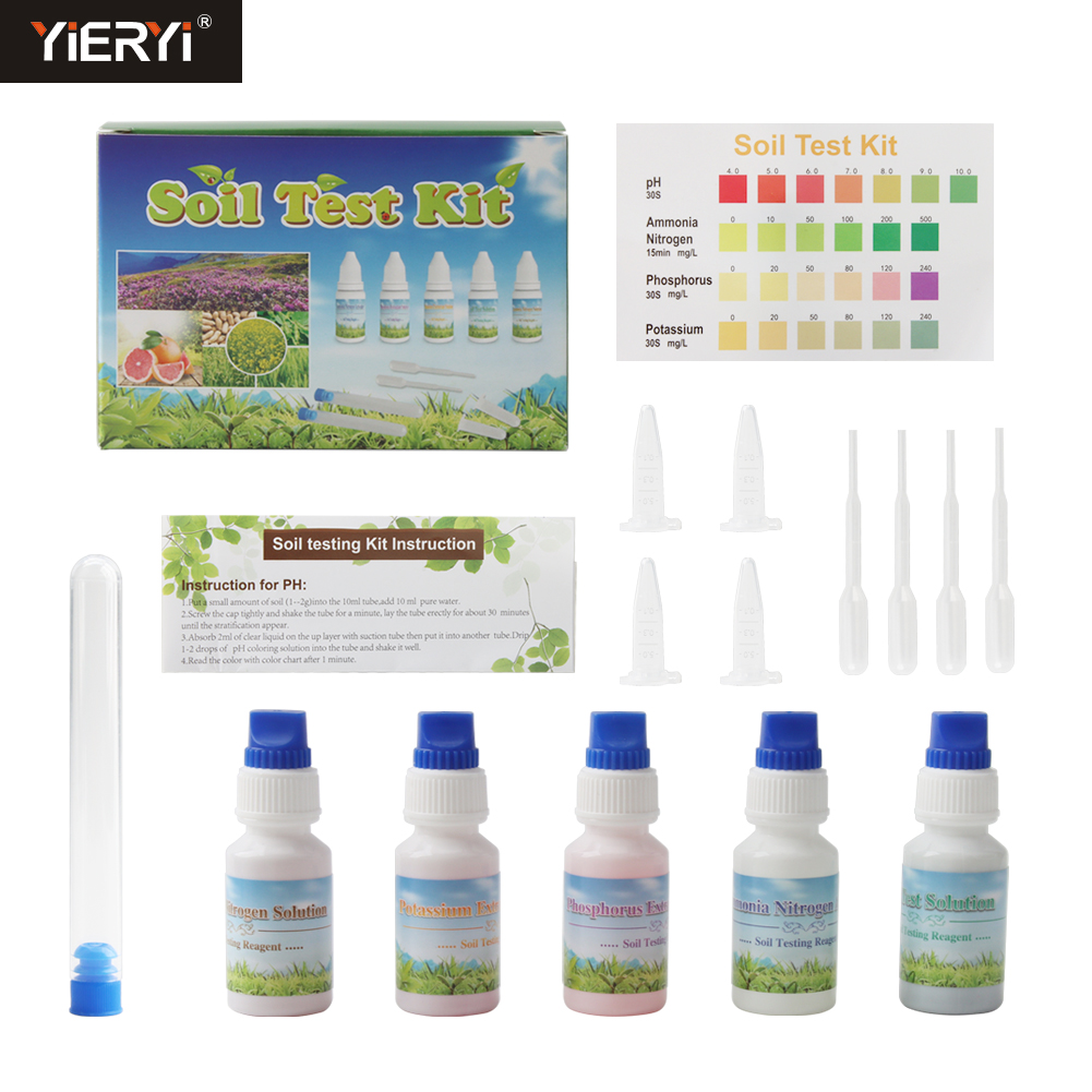 Marine Aquarium Water Test Kit - Alat Uji Tanah 4-in-1 Yieryi untuk