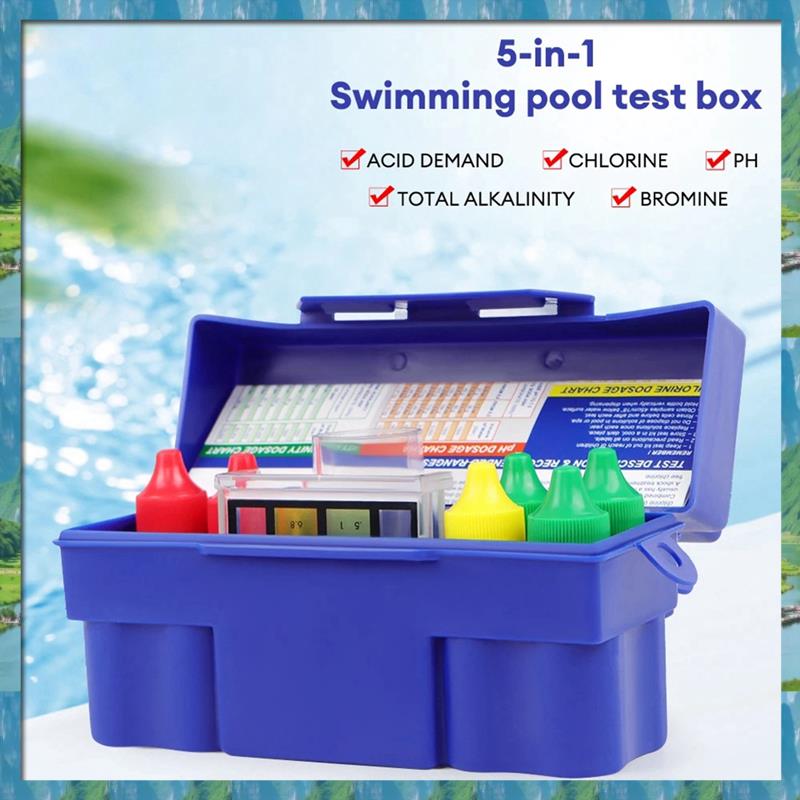 Marine Aquarium Water Test Kit - Kit Uji 5 Arah Baru untuk
