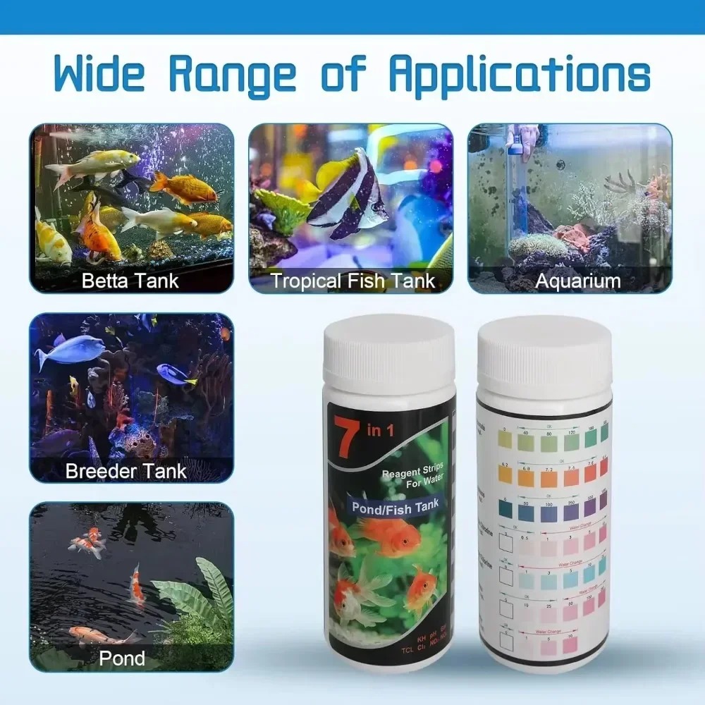 Marine Aquarium Water Test Kit - Strip Tes PH Laris Manis untuk