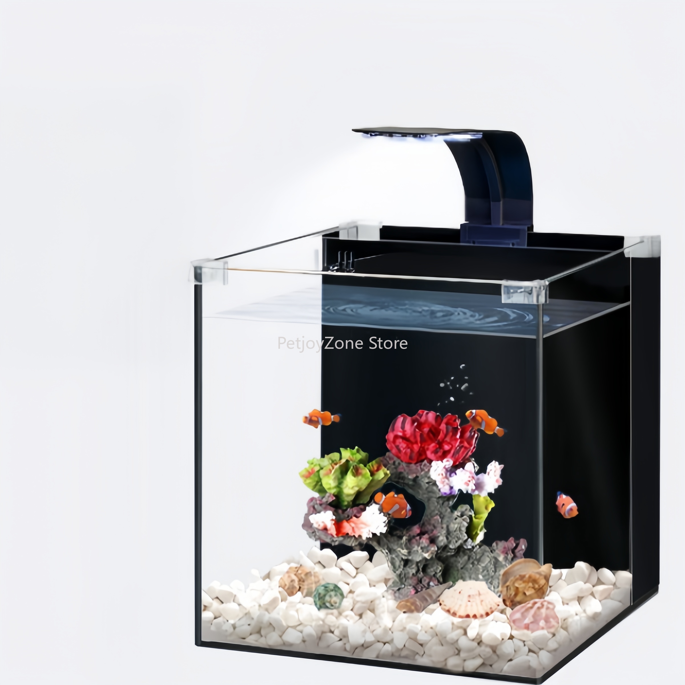 Aquarium Marine Salt - Akuarium Mini Air Asin Mewah Kaca