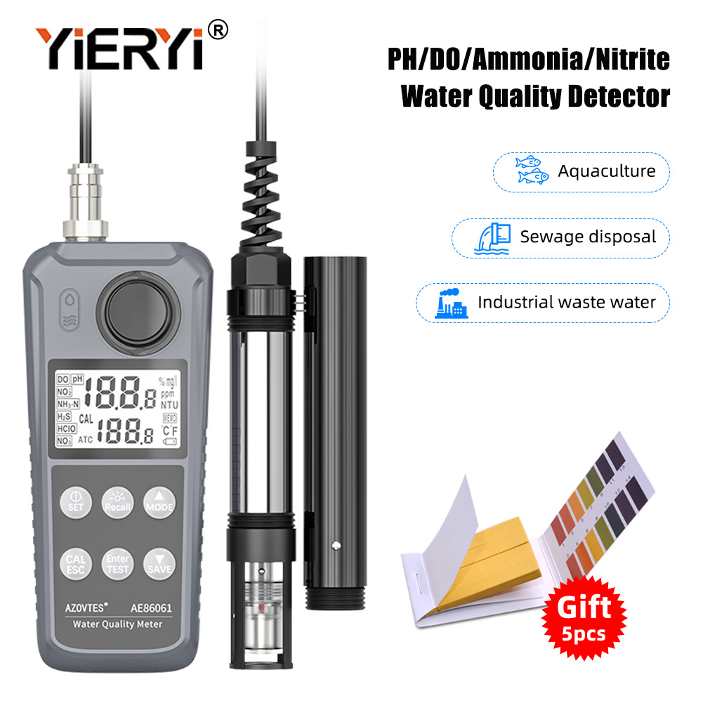 Yieryi Ae86061 5-In-1 Alat Uji - Marine Aquarium Water Test Kit ulasan dan harga