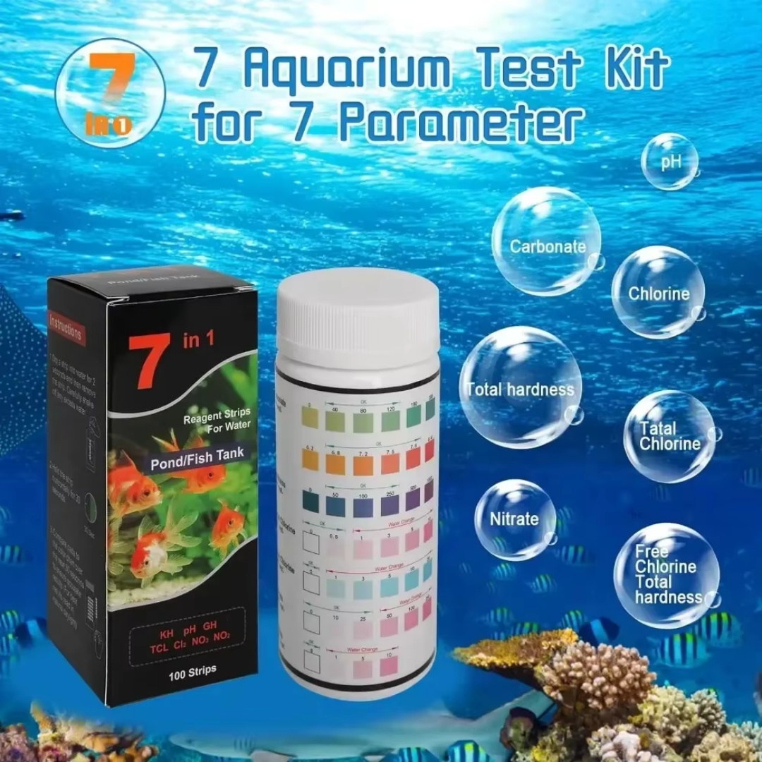 Kit Strip Tes pH Air Tawar Aku - Marine Aquarium Water Test Kit ulasan dan harga
